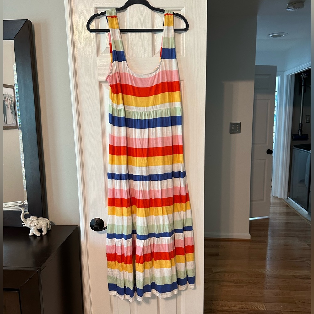 Rainbow J. Crew cotton maxi